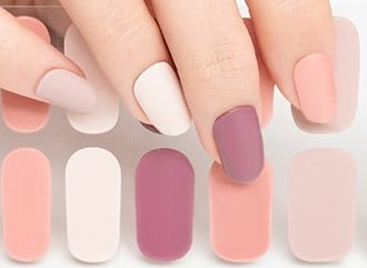 POSY BLUSH 20pc DIY Gel Manicure Kit - At-Home Salon Quality, No UV Light Needed