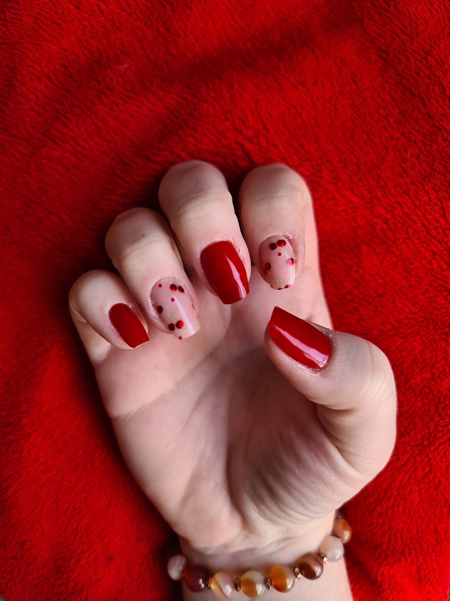 CHERRY Long-Lasting Gel Nail Sticker Kit - Vegan, Cruelty-Free, and Non-Toxic