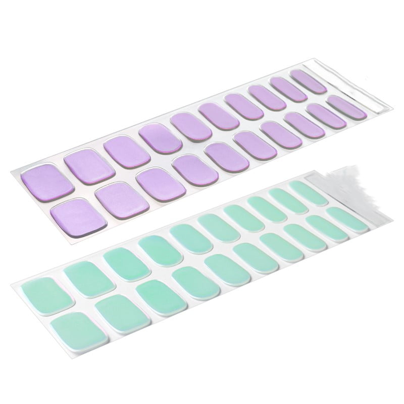 HER DAY PEARLESCENT 20pc Vegan Gel Nail Sticker - Eco-Friendly & Non-Toxic