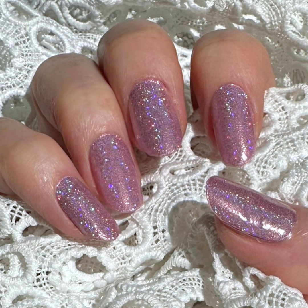 Snow Pink 20pc Long-Lasting Gel Nail Sticker Kit - Vegan, Cruelty-Free, and Non-Toxic