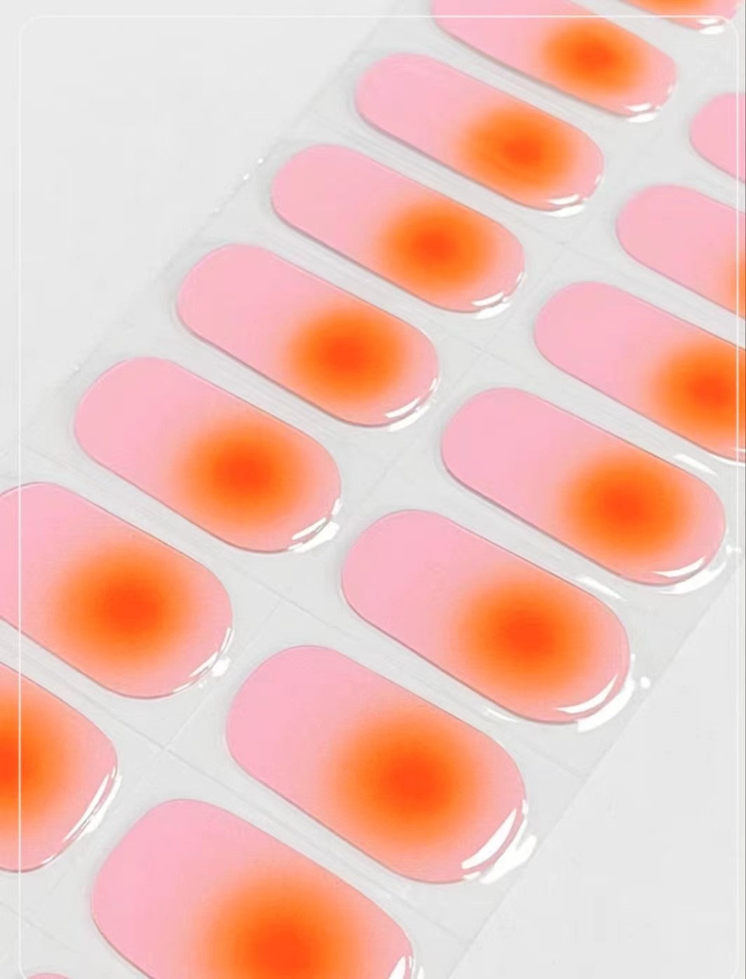 SUNRISE 20pc Vegan Gel Nail stickers- Eco-Friendly & Non-Toxic