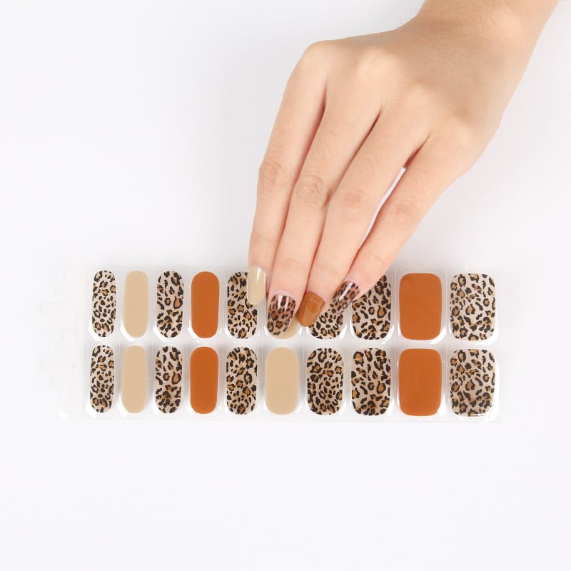 ONCE BITTEN 20pc Long-Lasting Gel Nail Sticker Kit - Vegan, Cruelty-Free, and Non-Toxic