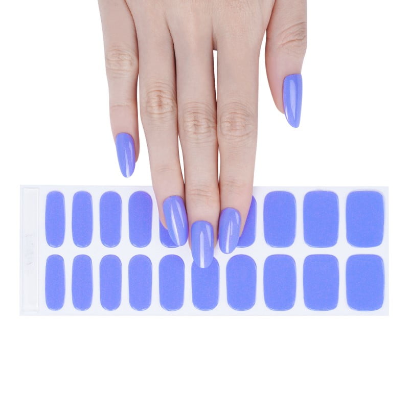 ELECTRIC BLUE DIY Gel Manicure Kit - At-Home Salon Quality, No UV Light Needed