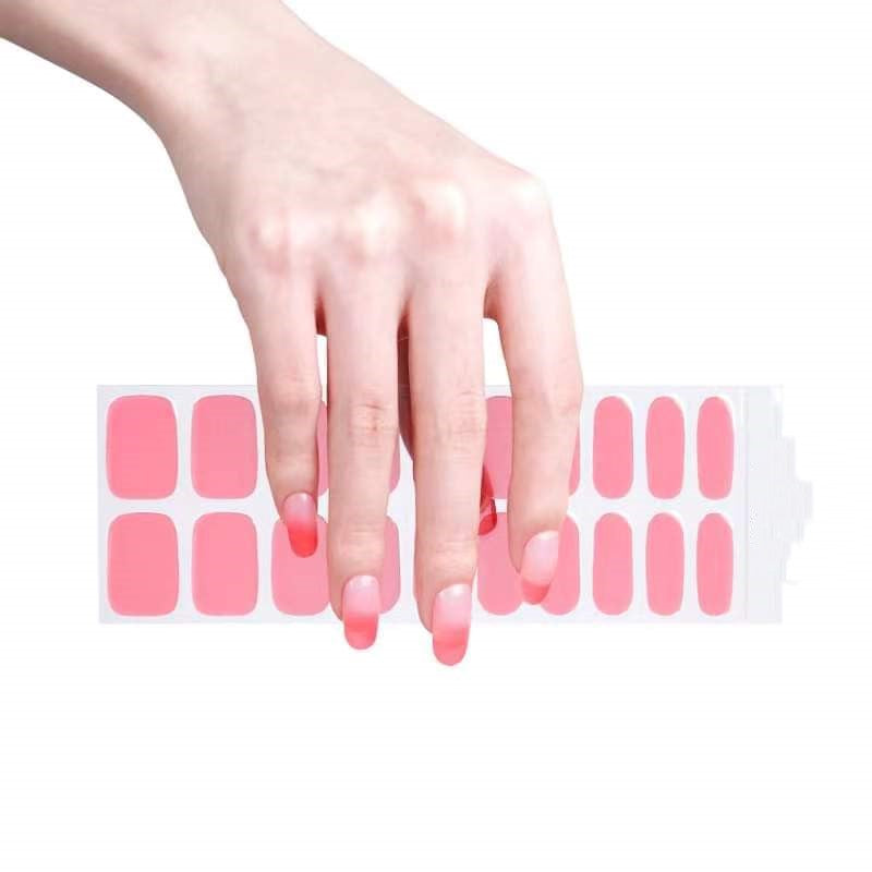 BERRY BURST DIY Gel Nail Sticker Manicure Kit - At-Home Salon Quality, No UV Light Needed