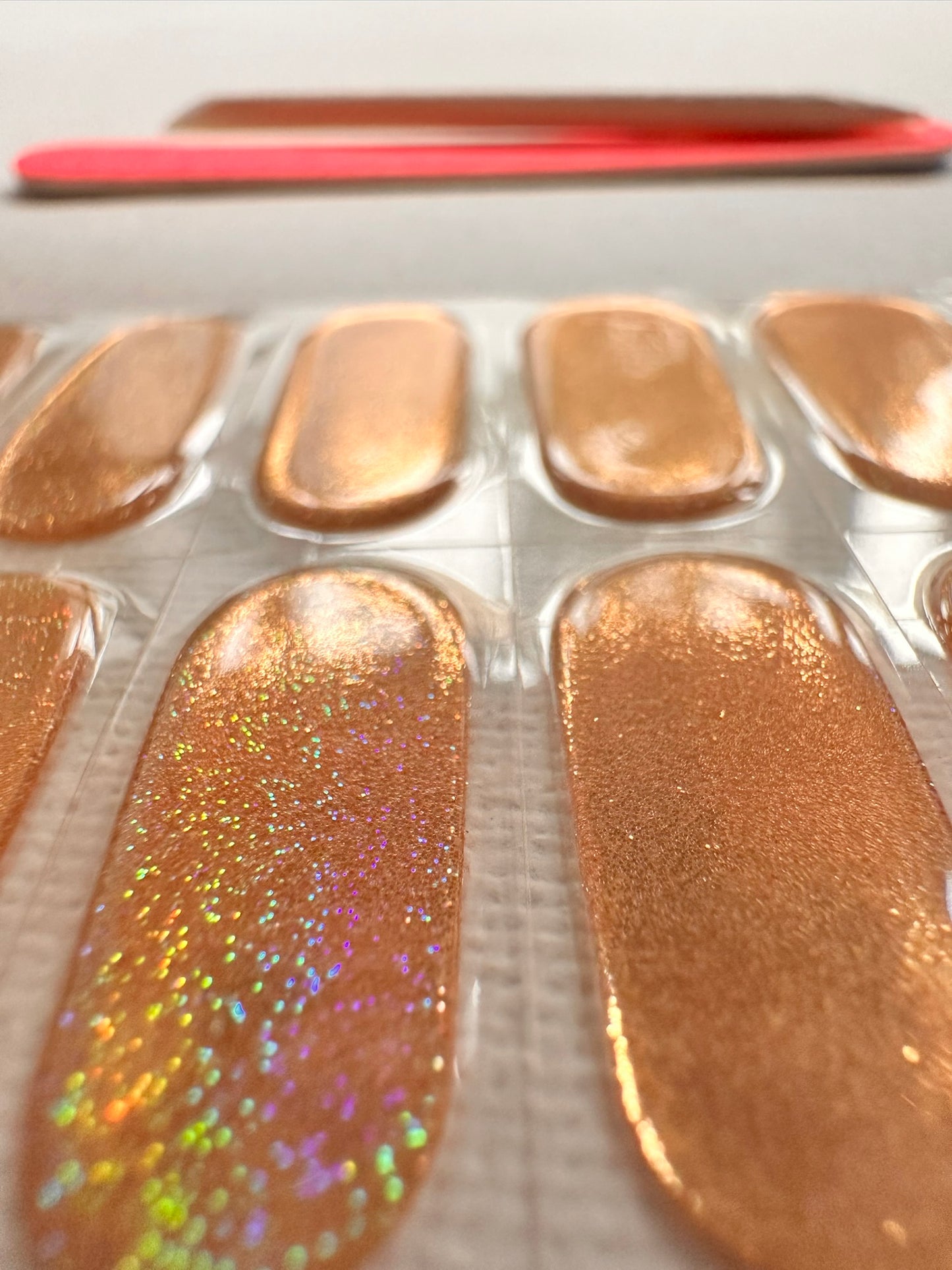 GOLD DUST Long-Lasting Gel Nail Sticker Kit - Vegan, Cruelty-Free, and Non-Toxic
