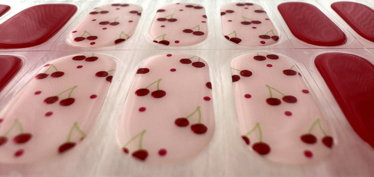CHERRY Long-Lasting Gel Nail Sticker Kit - Vegan, Cruelty-Free, and Non-Toxic