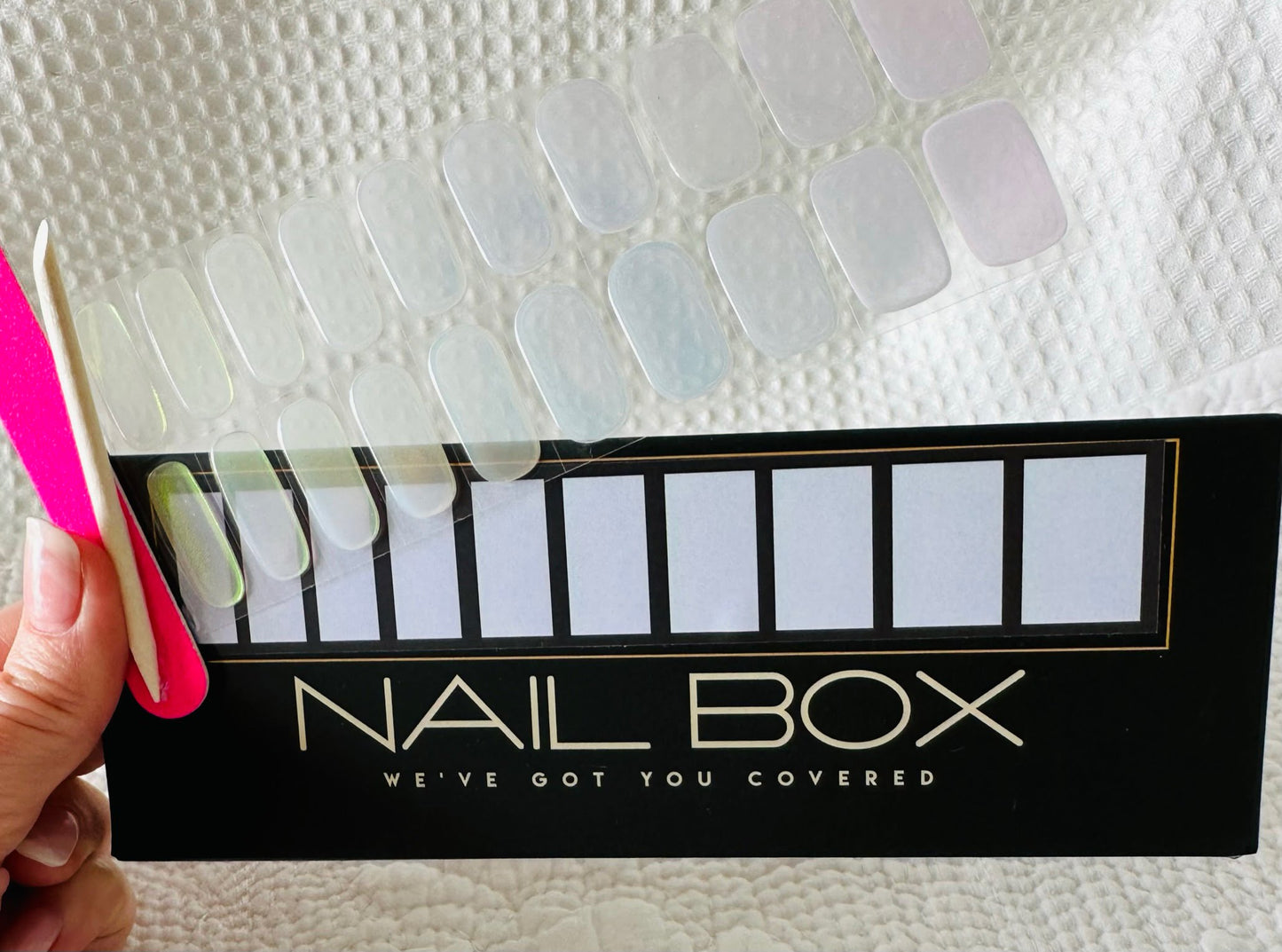 CHURCH BELLS PEARLESCENT Long-Lasting Gel Nail Sticker Kit - Vegan, Cruelty-Free, and Non-Toxic