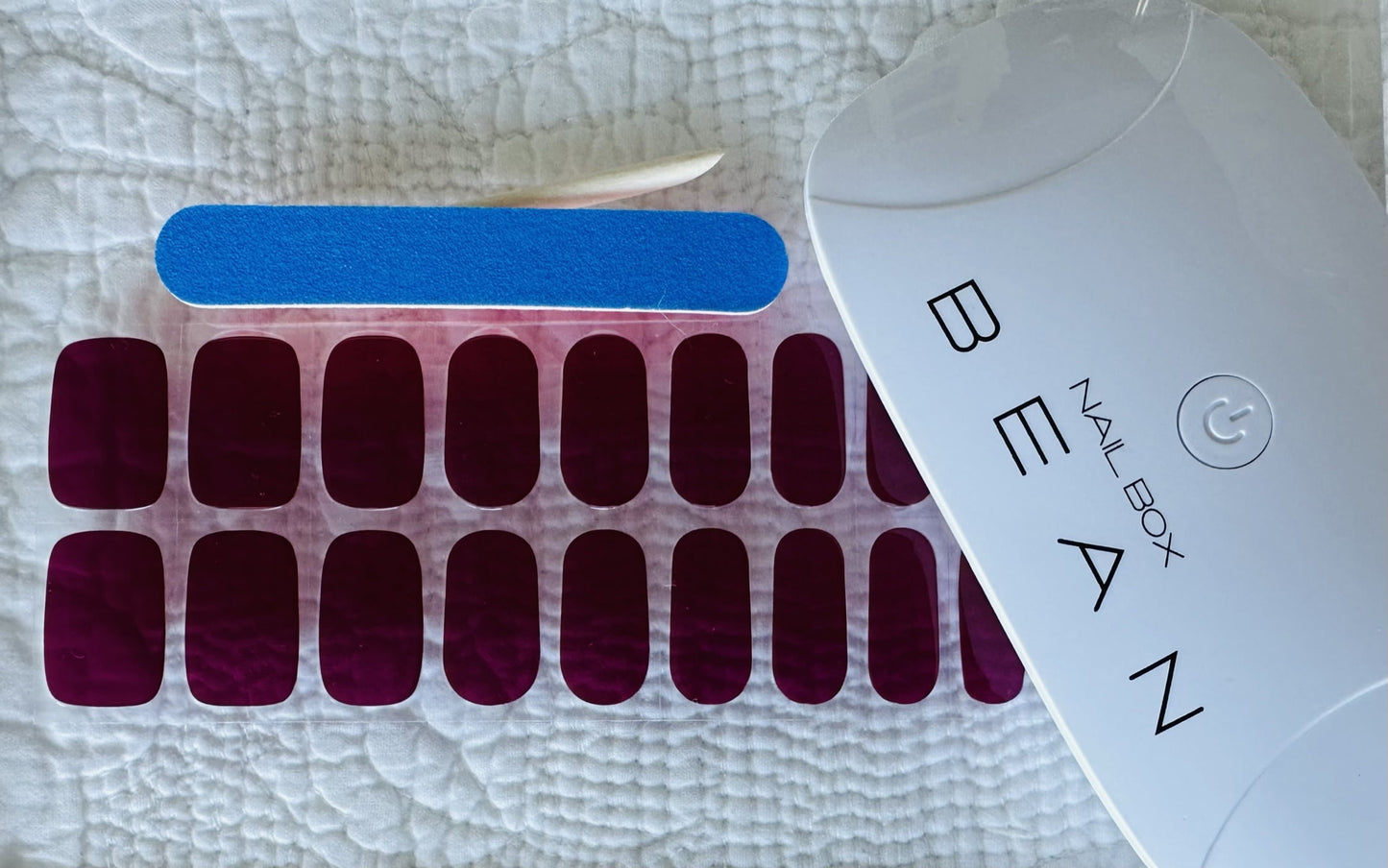 VINO PLUM 20pc Long-Lasting Gel Nail Sticker Kit - Vegan, Cruelty-Free, and Non-Toxic