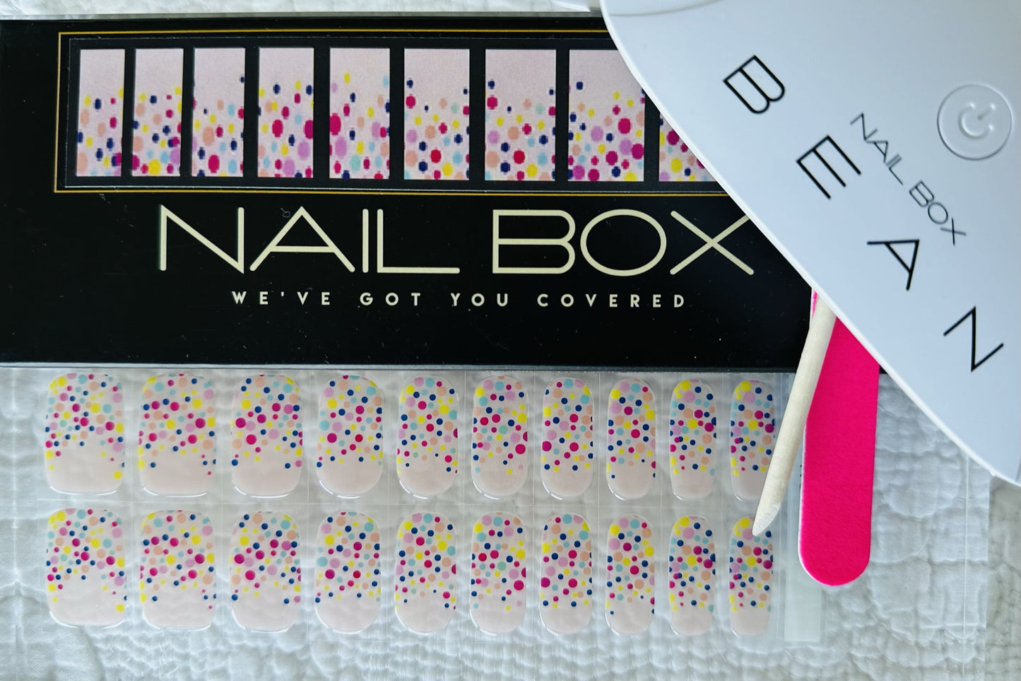 FAIRY BREAD DIY Gel Sticker Manicure Kit - At-Home Salon Quality, No UV Light Needed