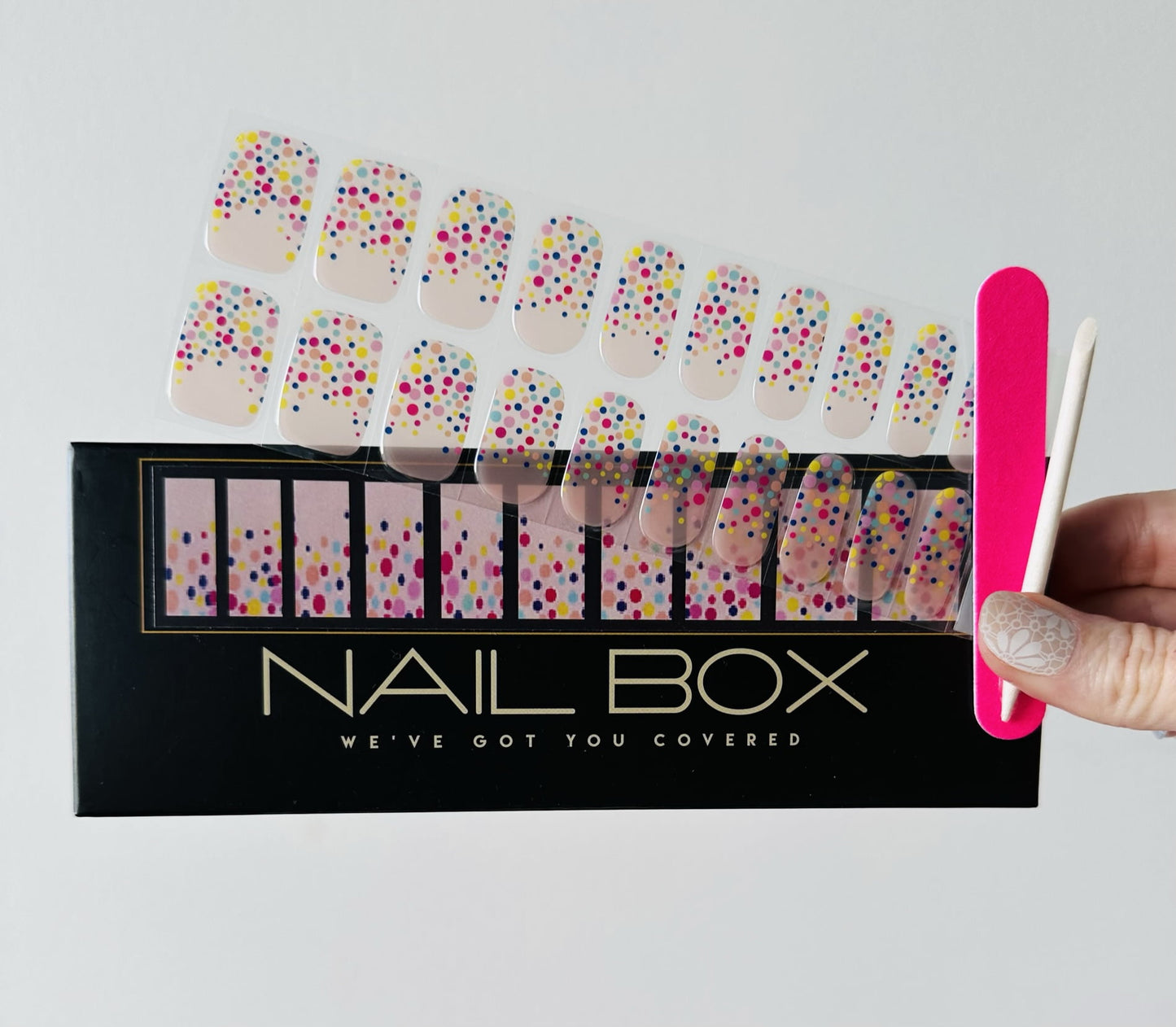 FAIRY BREAD DIY Gel Sticker Manicure Kit - At-Home Salon Quality, No UV Light Needed
