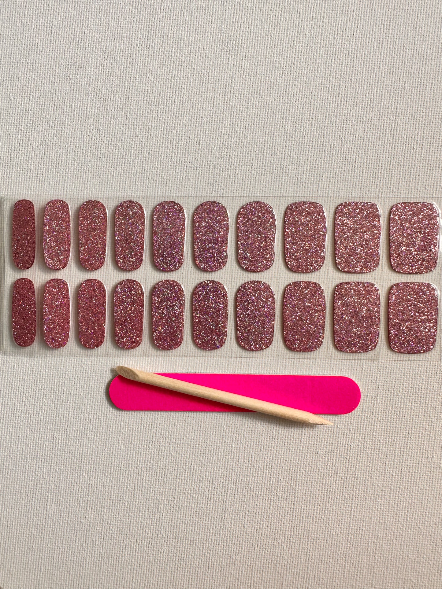 SUGAR BABE PINK 20pc Vegan Gel Nail Sticker - Eco-Friendly & Non-Toxic