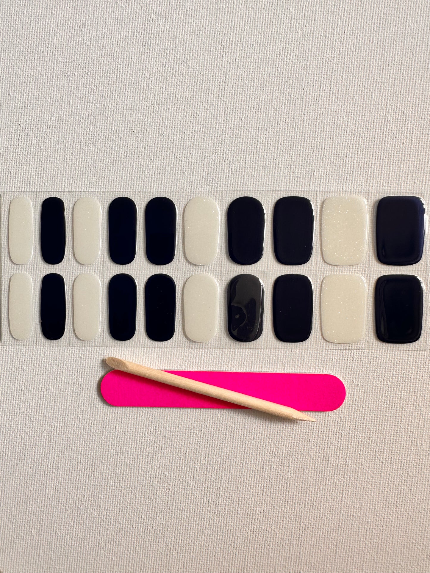 POLAR 20pc DIY Gel Sticker Manicure Kit - At-Home Salon Quality, No UV Light Needed