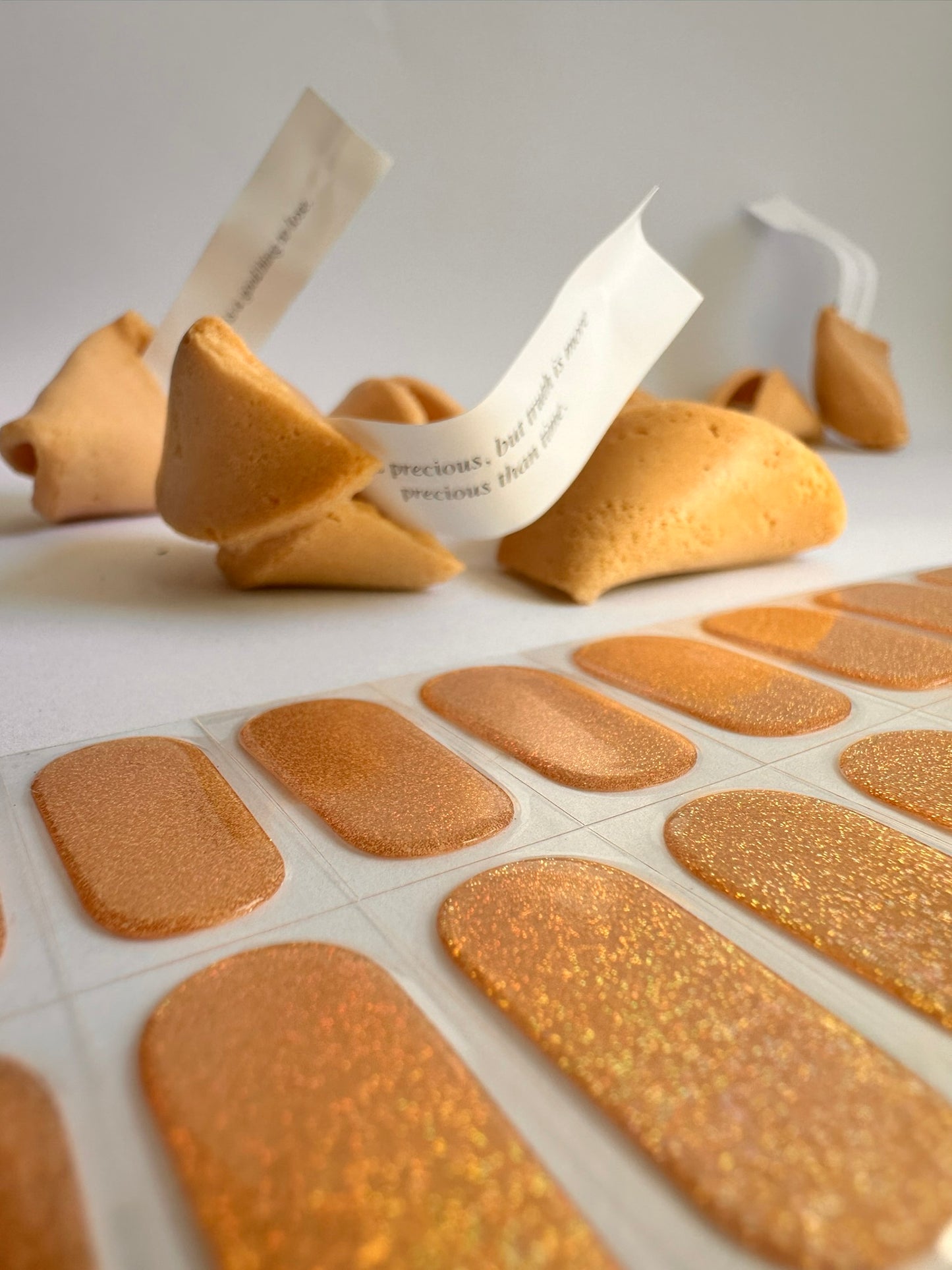 GOLD DUST Long-Lasting Gel Nail Sticker Kit - Vegan, Cruelty-Free, and Non-Toxic