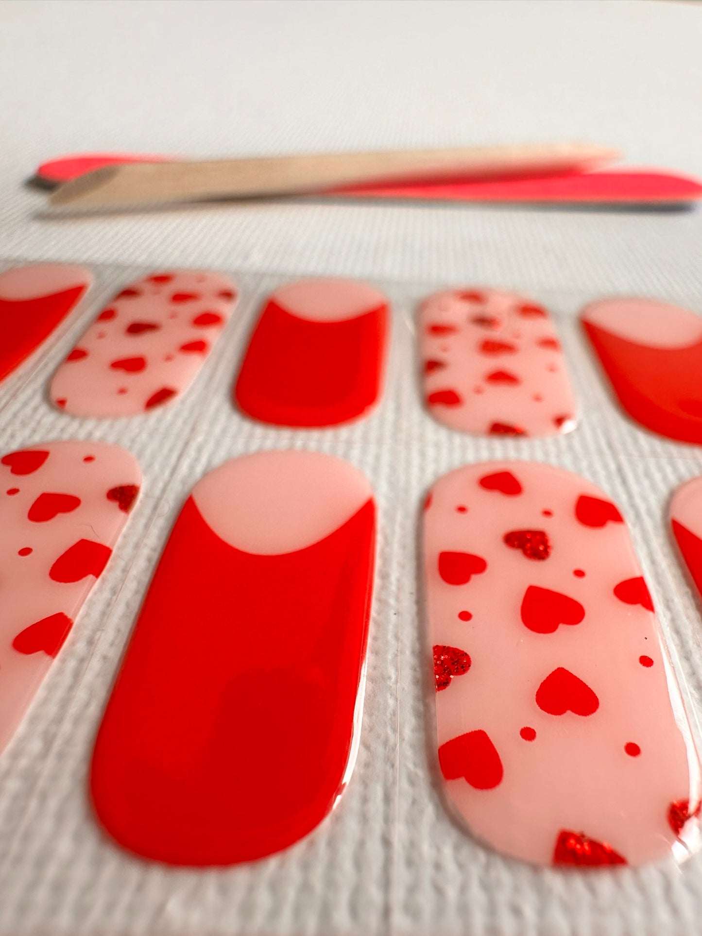 LOVED UP 20pc Long-Lasting Gel Nail Sticker Kit - Vegan, Cruelty-Free, and Non-Toxic