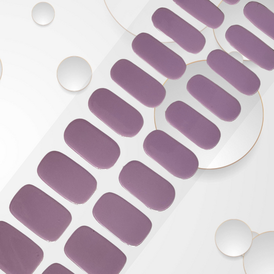 LOLA LAVENDER 20pc light purple DIY Gel Sticker Manicure Kit - At-Home Salon Quality, No UV Light Needed