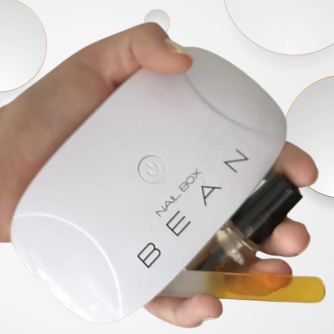 Gift Set = 1 x Bean 15W LED Lamp 1 x 100% Organic Nail Oil 1 X 9cm Glass Nail File