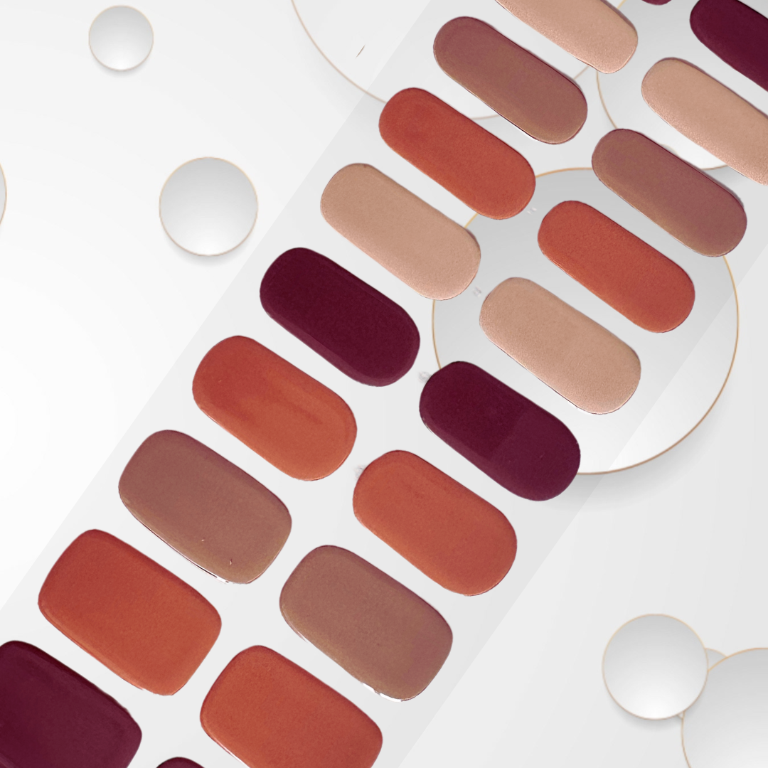 POSY BLUSH 20pc shades of blush pink to nudes DIY Gel Manicure Kit - At-Home Salon Quality, No UV Light Needed