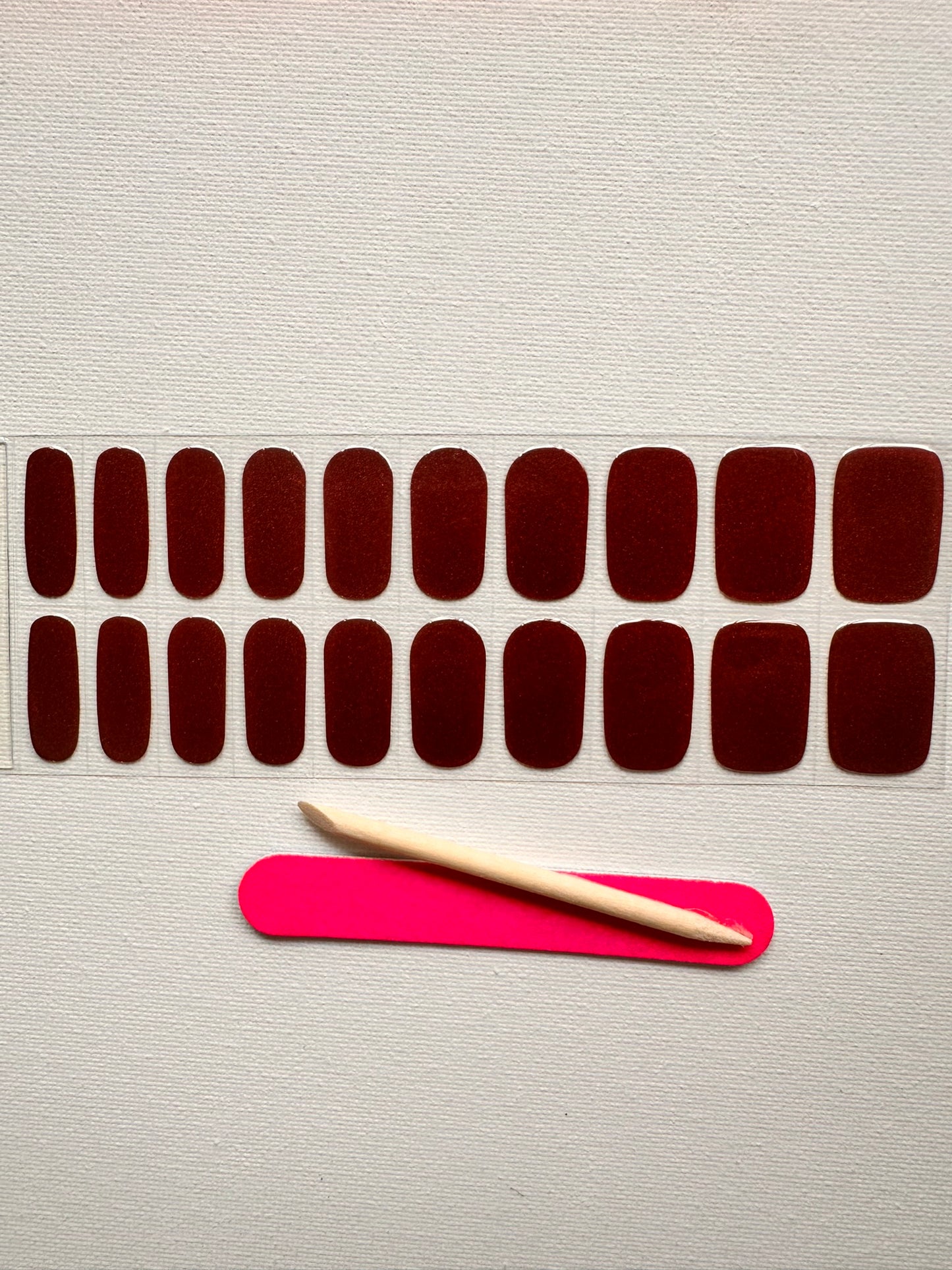 PIXY DUST ROSE 20pc Long-Lasting Gel Nail Sticker Kit - Vegan, Cruelty-Free, and Non-Toxic