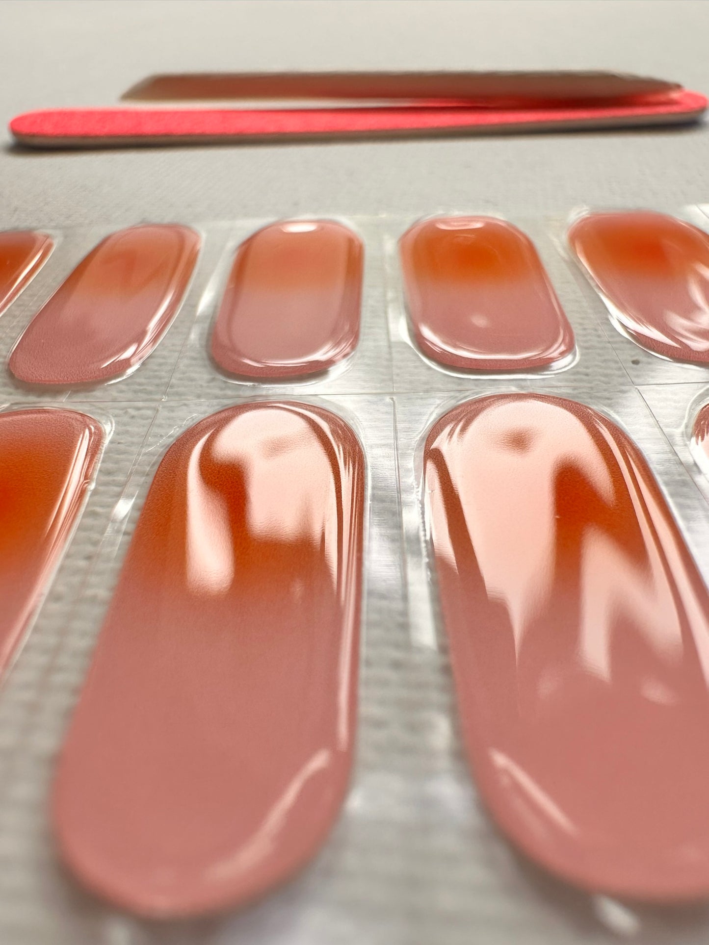SUNRISE 20pc Vegan Gel Nail stickers- Eco-Friendly & Non-Toxic
