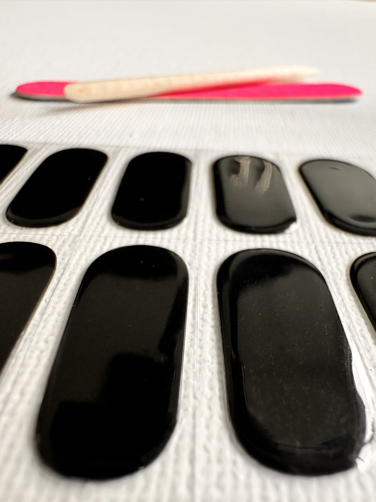 WICKED BLACK 20pc Long-Lasting Gel Nail Sticker Kit - Vegan, Cruelty-Free, and Non-Toxic