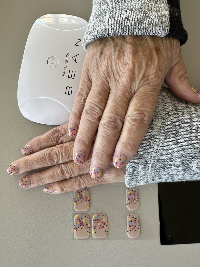 FAIRY BREAD DIY Gel Sticker Manicure Kit - At-Home Salon Quality, No UV Light Needed