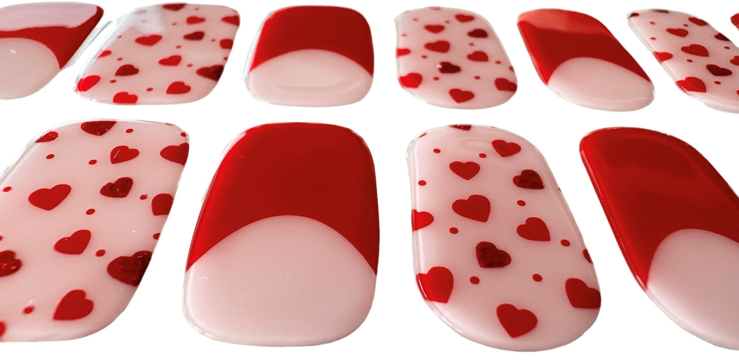 LOVED UP 20pc Long-Lasting Gel Nail Sticker Kit - Vegan, Cruelty-Free, and Non-Toxic