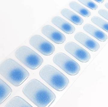 Blue Pool Long-Lasting Gel Nail Sticker Kit - Vegan, Cruelty-Free, and Non-Toxic
