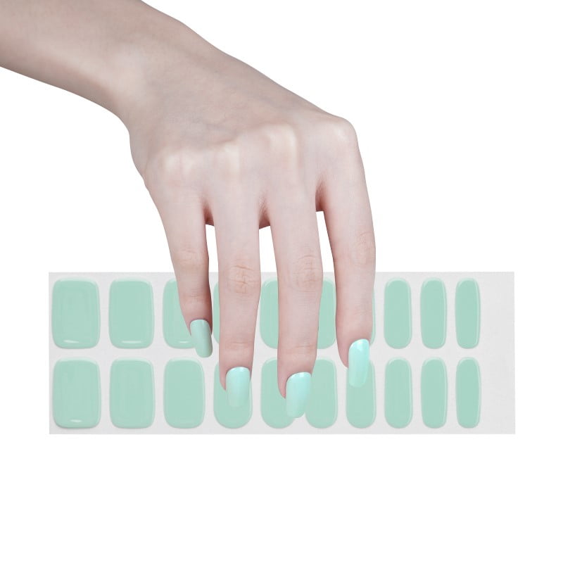 AQUAMARINE Vegan Gel Nail Sticker Collection - Eco-Friendly & Non-Toxic