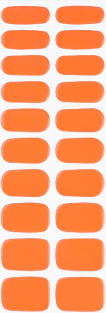 TANGERINE Vegan Gel Nail Stickers 20pc- Eco-Friendly & Non-Toxic