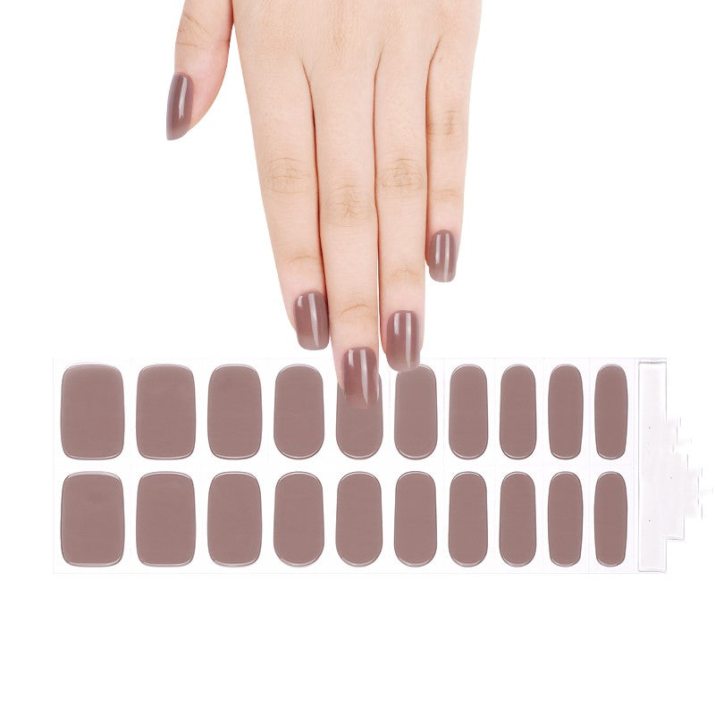 MAUVE 20pc Long-Lasting Gel Nail Sticker Kit - Vegan, Cruelty-Free, and Non-Toxic