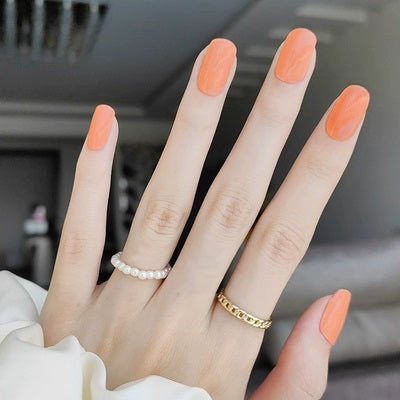 PEACHY 20pc Long-Lasting Gel Nail Sticker Kit - Vegan, Cruelty-Free, and Non-Toxic