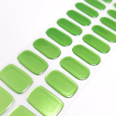 MYKONOS CHROME 20pc  Long-Lasting Gel Nail Sticker Kit - Vegan, Cruelty-Free, and Non-Toxic