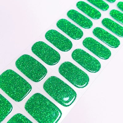 SUGAR BABE EMERALD 20pc Long-Lasting Gel Nail Sticker Kit - Vegan, Cruelty-Free, and Non-Toxic