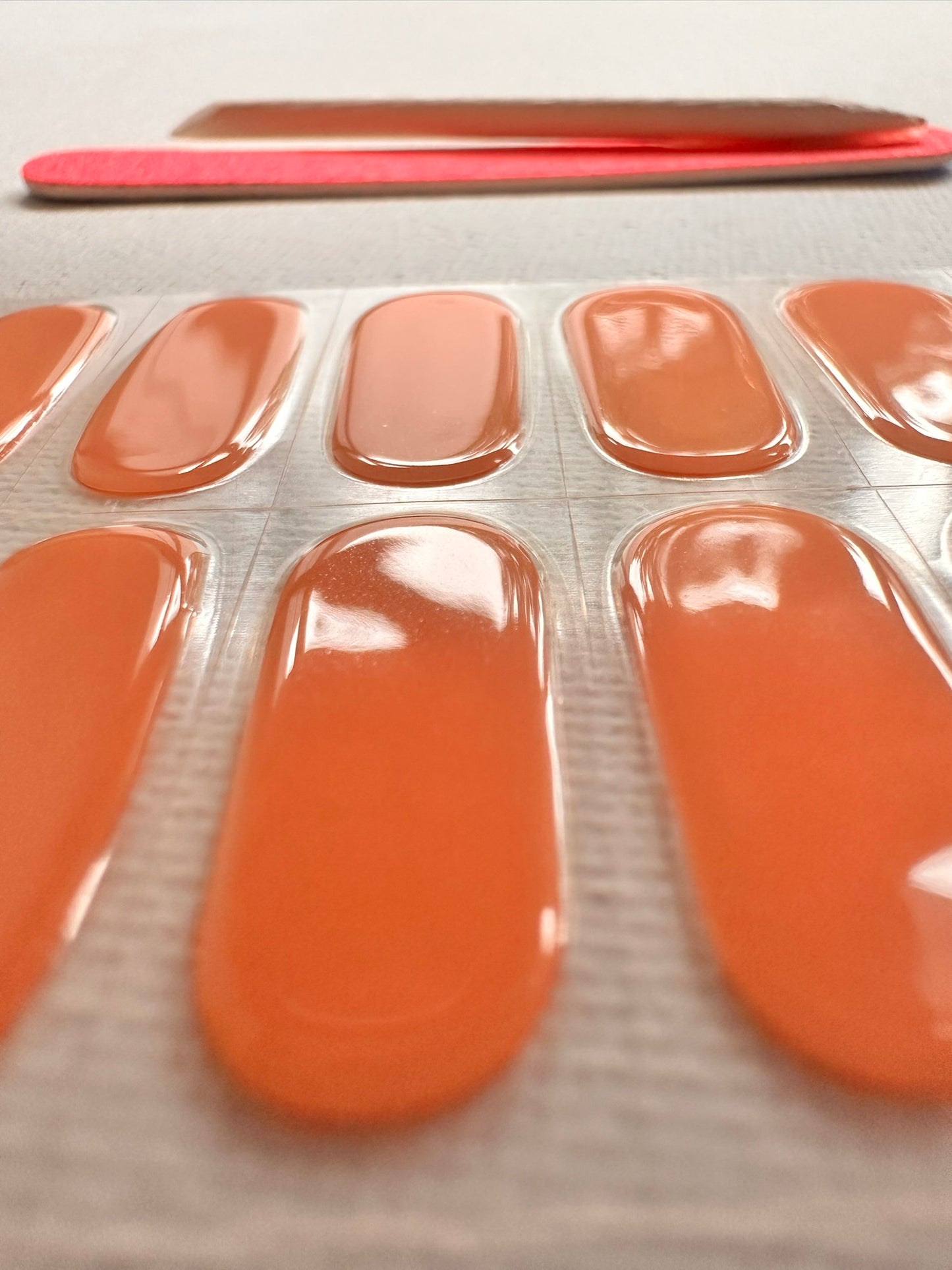 PEACHY 20pc Long-Lasting Gel Nail Sticker Kit - Vegan, Cruelty-Free, and Non-Toxic