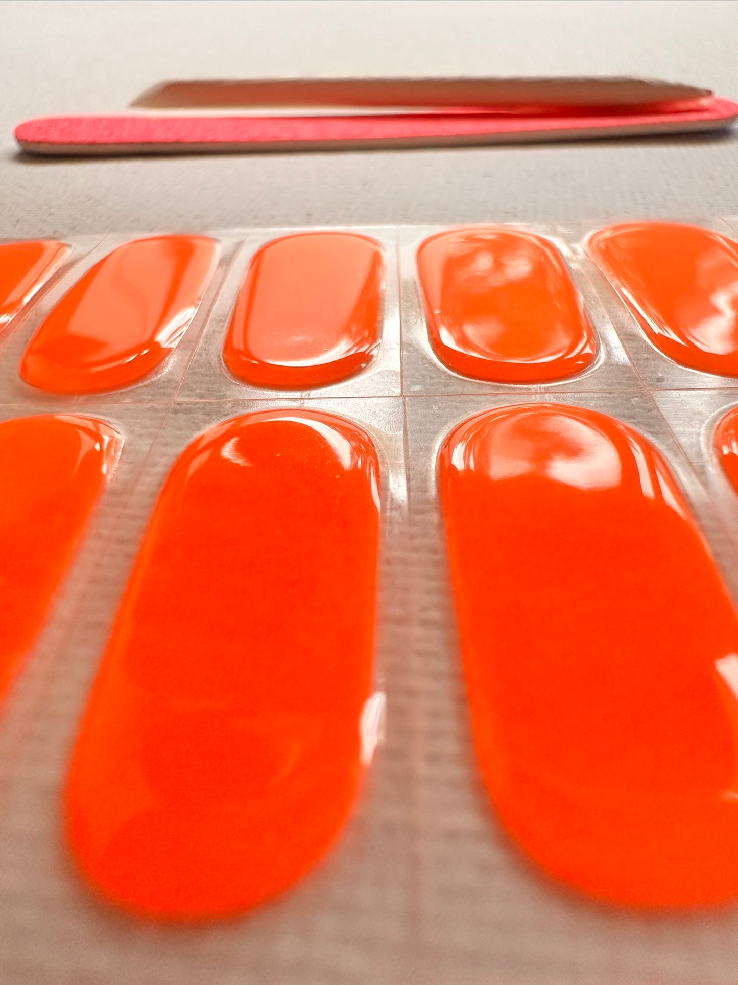 TANGERINE Vegan Gel Nail Stickers 20pc- Eco-Friendly & Non-Toxic