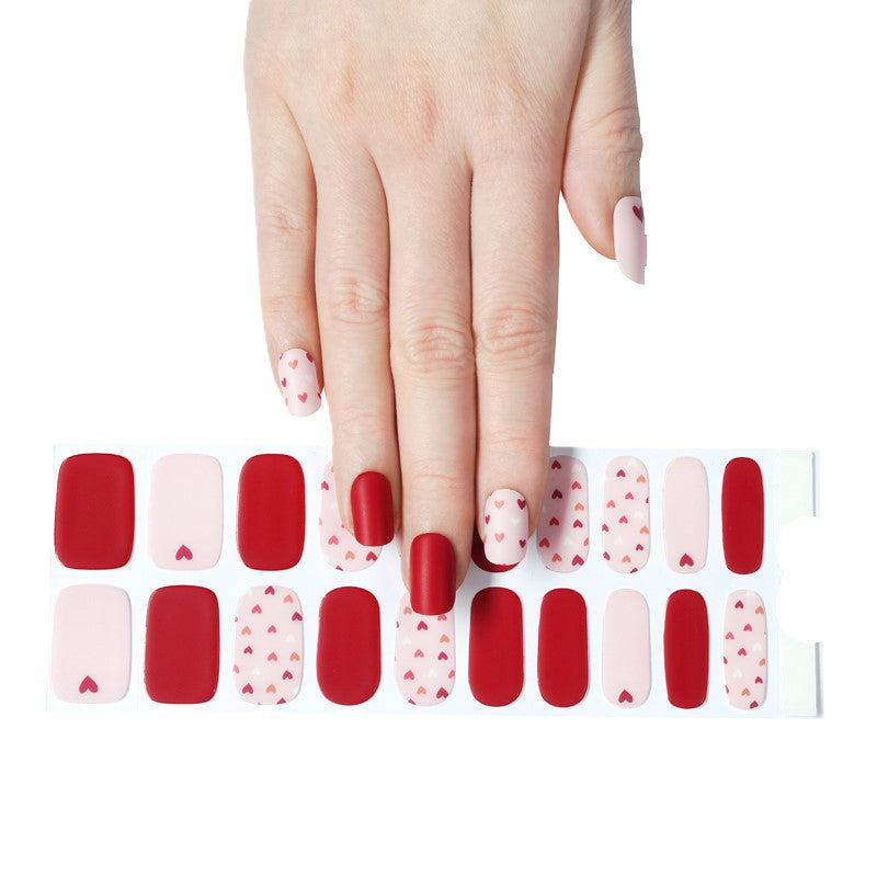 MORE LOVE 20pc Long-Lasting Gel Nail Sticker Kit - Vegan, Cruelty-Free, and Non-Toxic