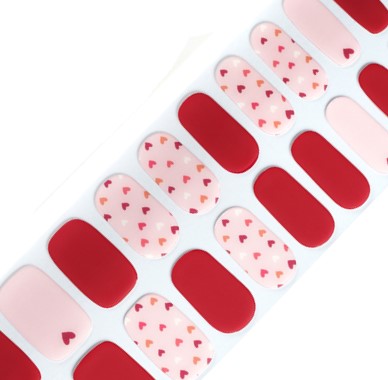 MORE LOVE 20pc Long-Lasting Gel Nail Sticker Kit - Vegan, Cruelty-Free, and Non-Toxic