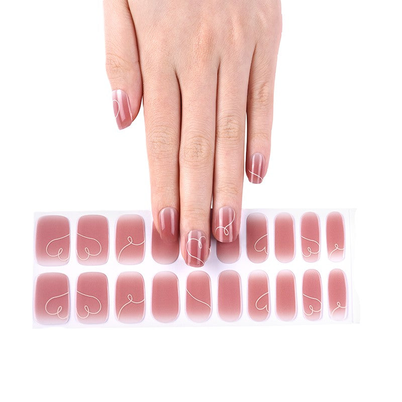 TWISTED LOVE 20pc Long-Lasting Gel Nail Sticker Kit - Vegan, Cruelty-Free, and Non-Toxic