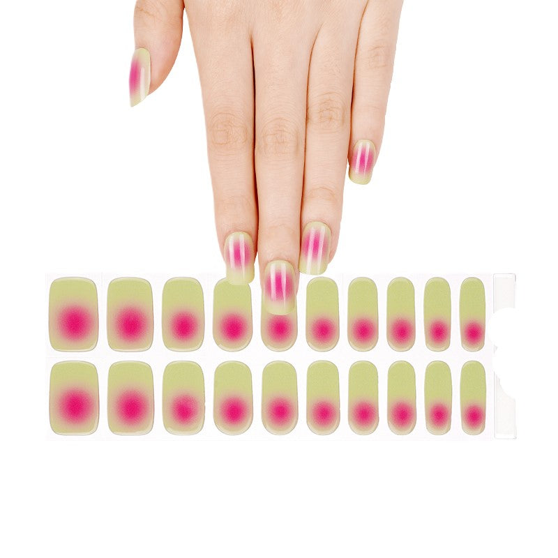 WATERMELON 20pc Long-Lasting Gel Nail Sticker Kit - Vegan, Cruelty-Free, and Non-Toxic